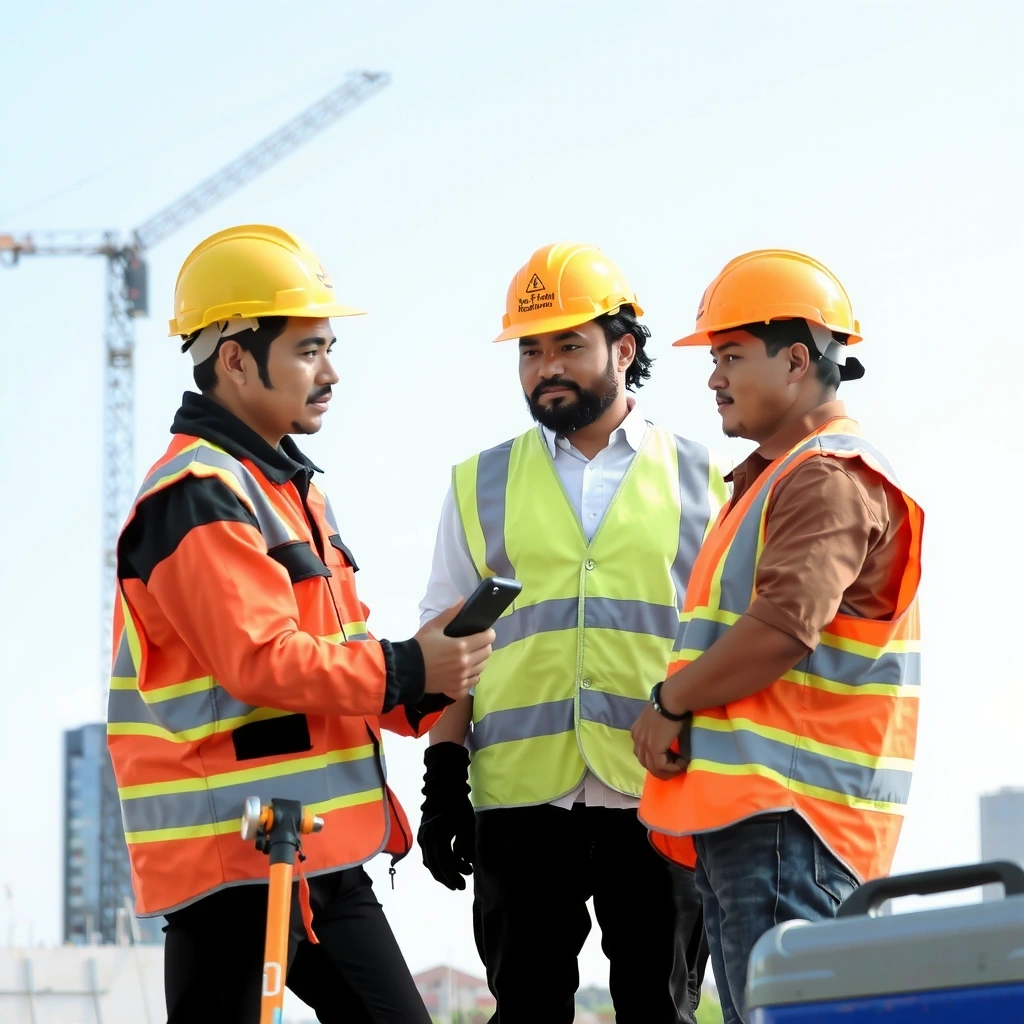 Construction team at BuildNest site
